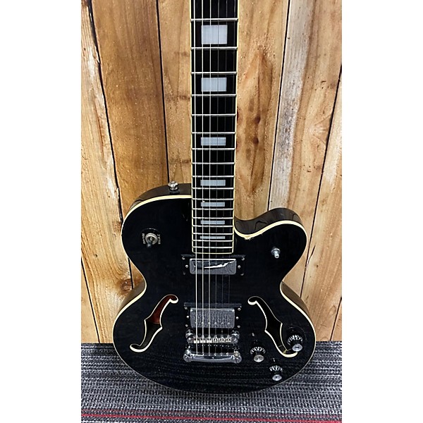 Used Epiphone Used Epiphone Alleykat Trans Black Hollow Body Electric Guitar