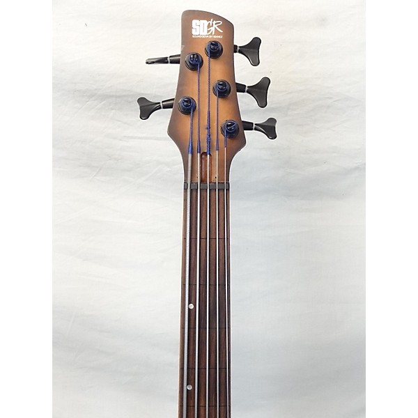 Used Ibanez SRH505F Natural Brown Burst Electric Bass Guitar