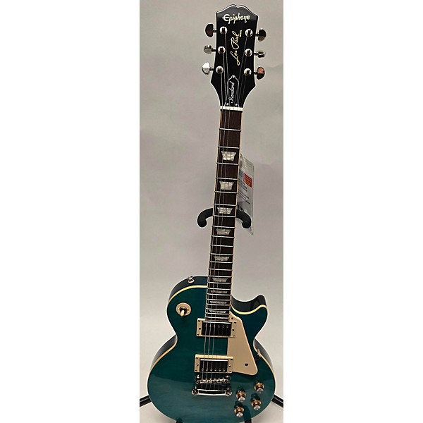 Used Epiphone Used Epiphone Les Paul Standard Loch Ness Green Solid Body Electric Guitar