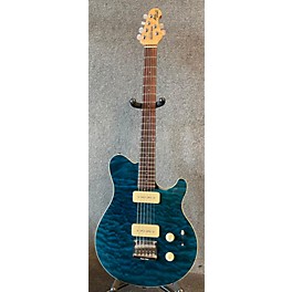 Used Ernie Ball Music Man Used Ernie Ball Music Man Axis Super Sport Trans Blue Solid Body Electric Guitar