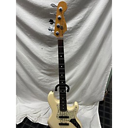 Used Fender Used Fender American Deluxe Jazz Bass Vintage White Electric Bass Guitar