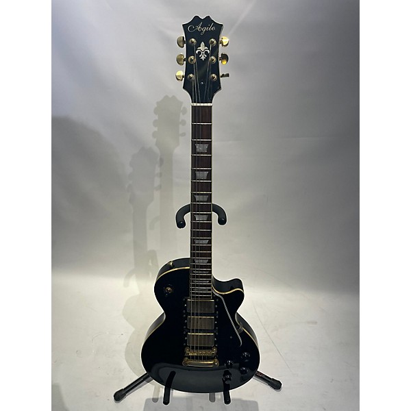 Used Agile Used Agile 3 PICKUP LP Black Solid Body Electric Guitar