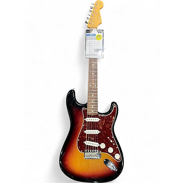 Used Fender Artist Series John Mayer Stratocaster 3 Color Sunburst Solid Body Electric Guitar