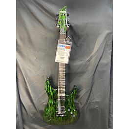 Used Schecter Guitar Research Used Schecter Guitar Research C-1 Silver Mountain Toxic Venom Solid Body Electric Guitar