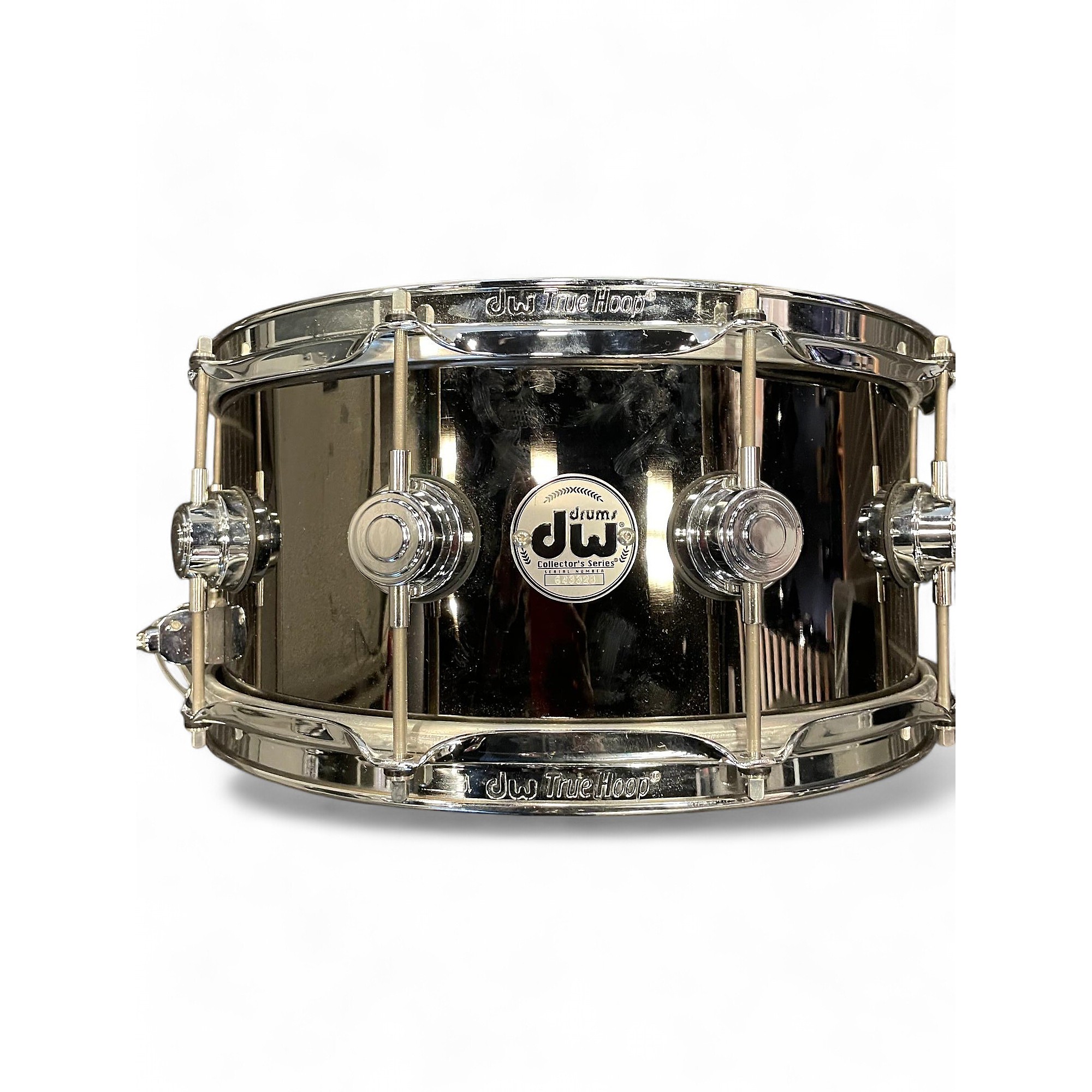 14x7 STD Black Spokes & Dish w/ Chrome Nipples & Hub
