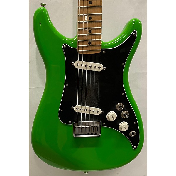 Used Fender Used Fender Player Lead II Neon Green Solid Body Electric Guitar