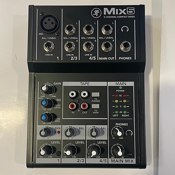 Used Mackie MIX 5 Unpowered Mixer