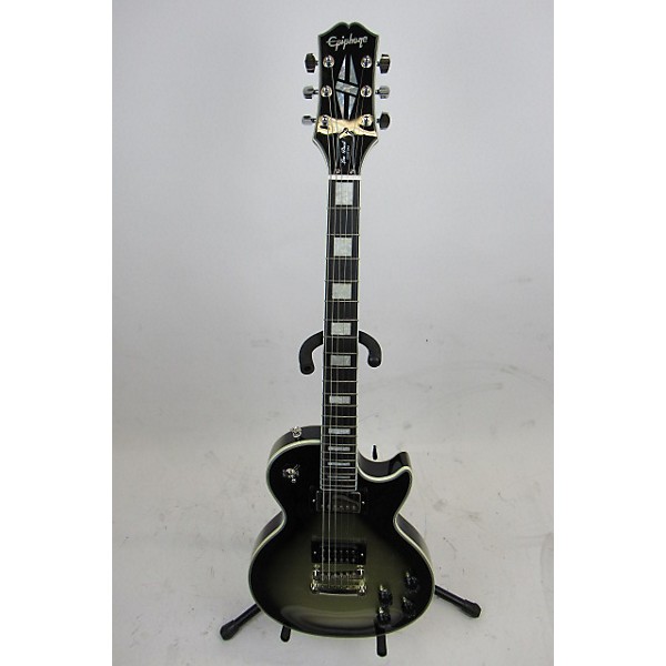 Used Epiphone Used Epiphone Epiphone Adam Jones Les Paul Custom Art Collection: Korin Faught's "Sensation" Silverburst Sol...