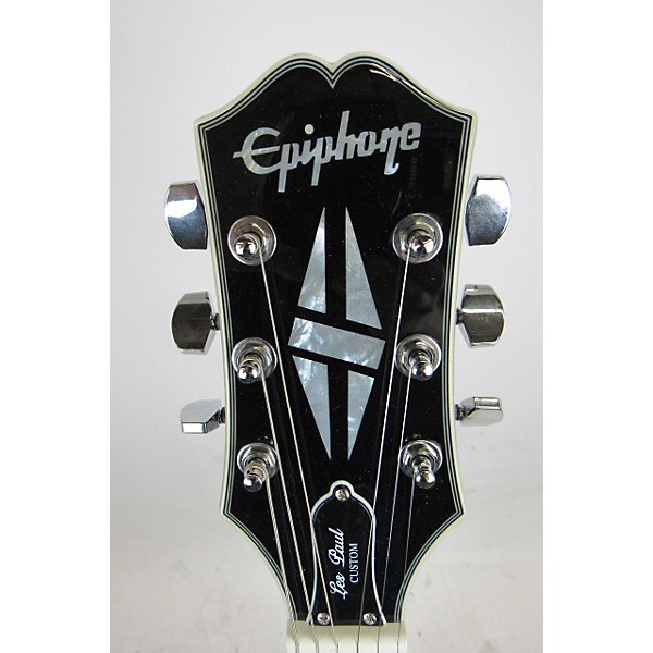 Used Epiphone Used Epiphone Epiphone Adam Jones Les Paul Custom Art Collection: Korin Faught's "Sensation" Silverburst Sol...