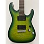 Used Schecter Guitar Research Used 2021 Schecter Guitar Research C1 Platinum Green Burst Solid Body Electric Guitar