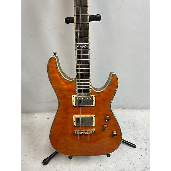 Used Schecter Guitar Research Used Schecter Guitar Research C1 Elite Orange Solid Body Electric Guitar