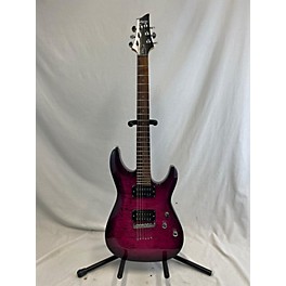 Used Schecter Guitar Research Used Schecter Guitar Research C-6 Plus Magenta Solid Body Electric Guitar