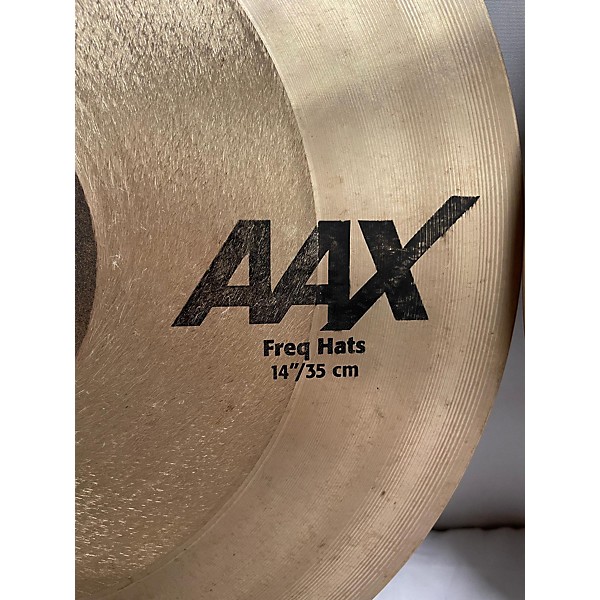 Used SABIAN 14in AAX Frequency Hi Hat Pair Cymbal