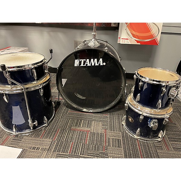 Used TAMA Used TAMA 5 piece Imperialstar Blue Drum Kit