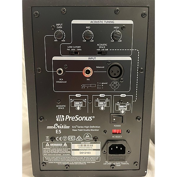 Used PreSonus Eris E5 Pair Powered Monitor