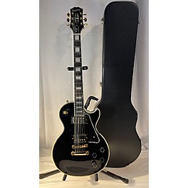 Used Epiphone Used Epiphone Les Paul Custom Black And Gold Solid Body Electric Guitar