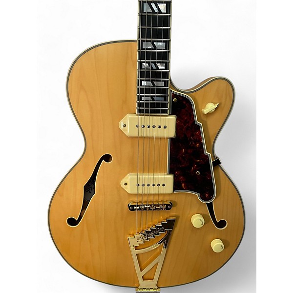 Used D'Angelico deluxe 59 Natural Hollow Body Electric Guitar
