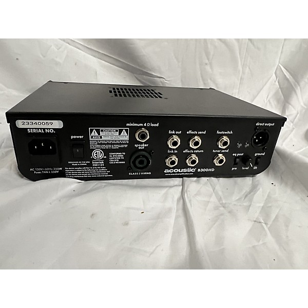 Used Acoustic B300HD Bass Amp Head