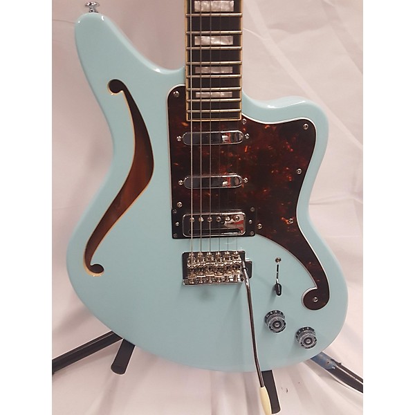 Used D'Angelico Used D'Angelico Premier Series BEDFORD SH Ice Blue Metallic Hollow Body Electric Guitar