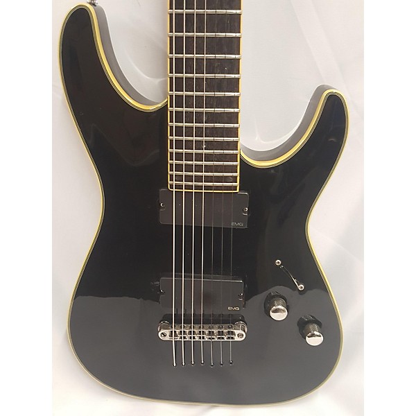 Used Schecter Guitar Research Used Schecter Guitar Research C7 Blackjack ATX Black Solid Body Electric Guitar