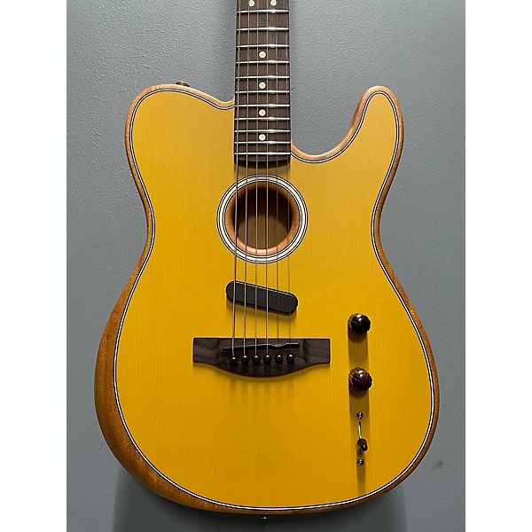 Used Fender Used Fender Acoustasonic Player Telecaster Butterscotch Acoustic Electric Guitar