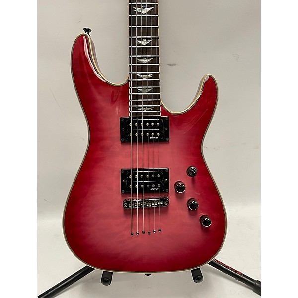 Used Schecter Guitar Research Used Schecter Guitar Research Omen Extreme 6 Trans Red Busrt Solid Body Electric Guitar