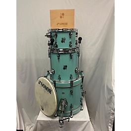 Used In Store Used Used SONOR 3 piece SQ2 Heavy Beech Bop Porsche Blue Drum Kit