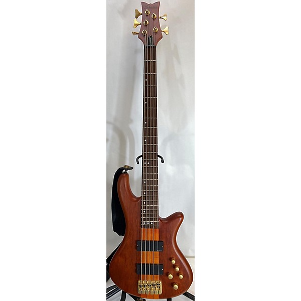 Used Schecter Guitar Research Stiletto Studio 5 String Diamond Series Electric Bass Guitar