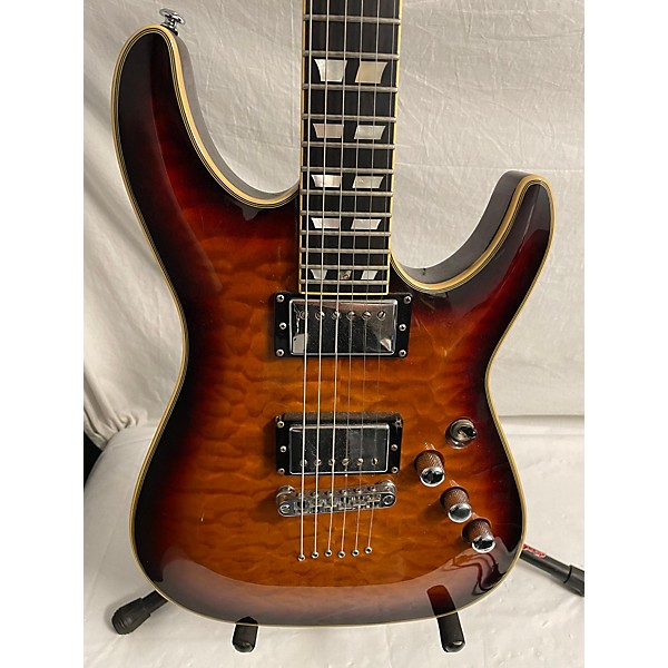 Used Schecter Guitar Research Used Schecter Guitar Research C1 Custom Amber Solid Body Electric Guitar