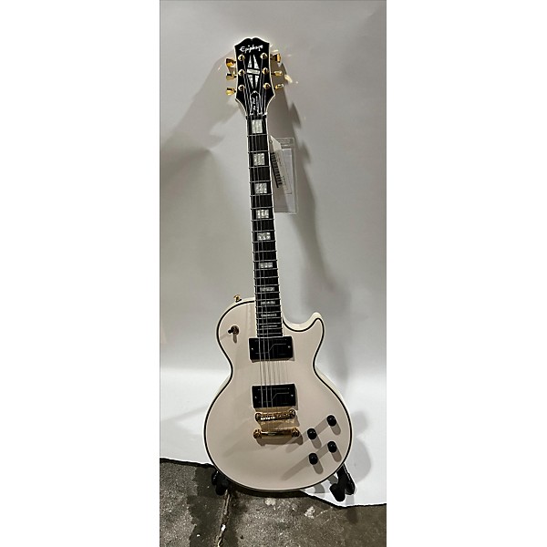 Used Epiphone Used Epiphone Les Paul MKH Olympic Pearl Solid Body Electric Guitar