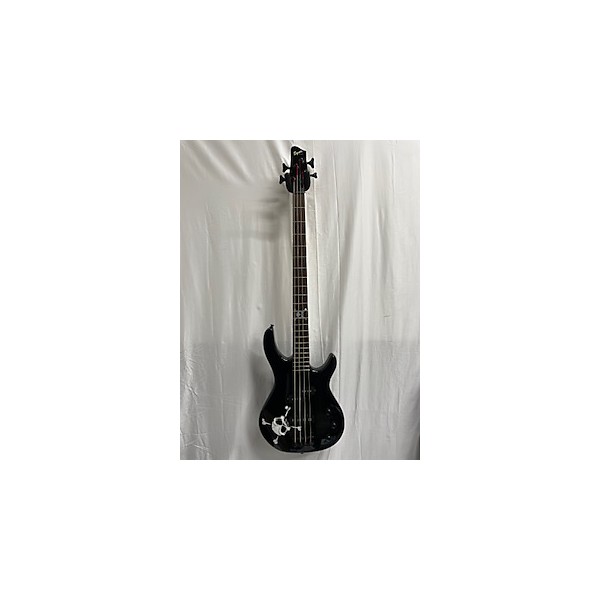 Used Squier MB4 Skull & Crossbones Electric Bass Guitar