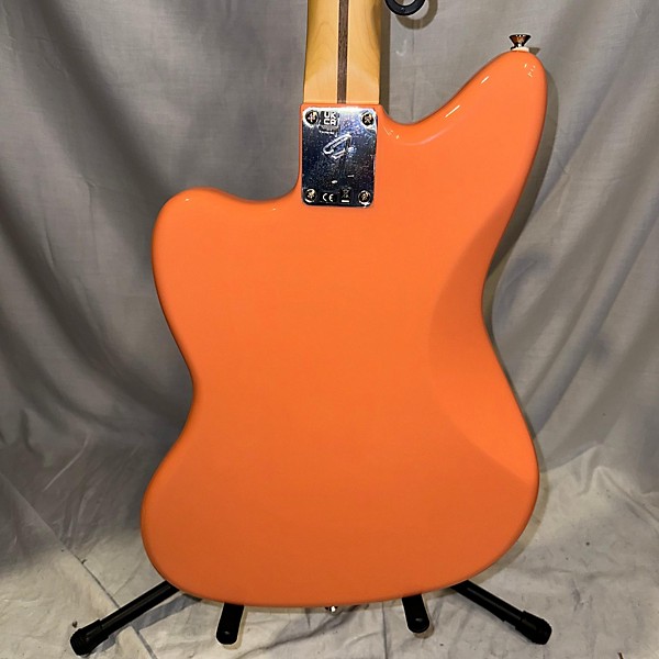 Used Fender Player Jazzmaster Pacific Peach W/Matching Headcap Solid Body Electric Guitar