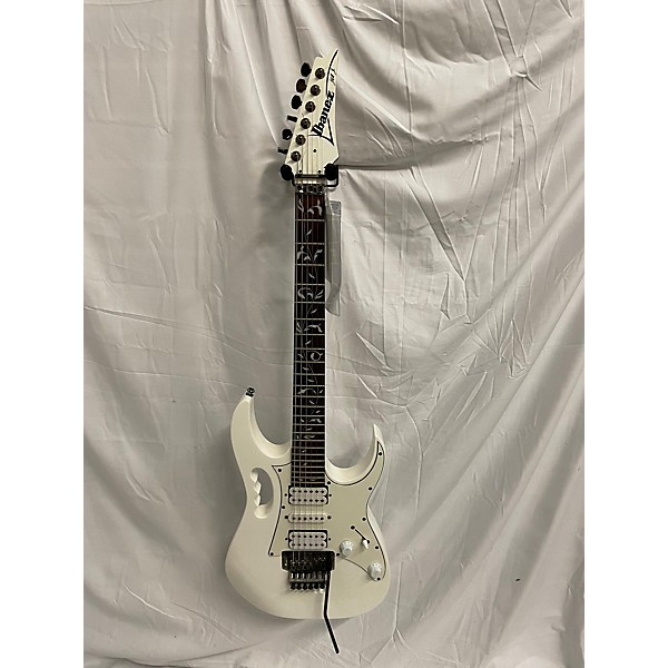 Used Ibanez Used Ibanez JEMJR White Solid Body Electric Guitar