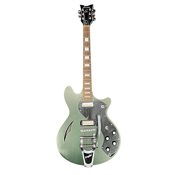 Used Schecter Guitar Research Used Schecter Guitar Research TSH1B Emerald Green Hollow Body Electric Guitar