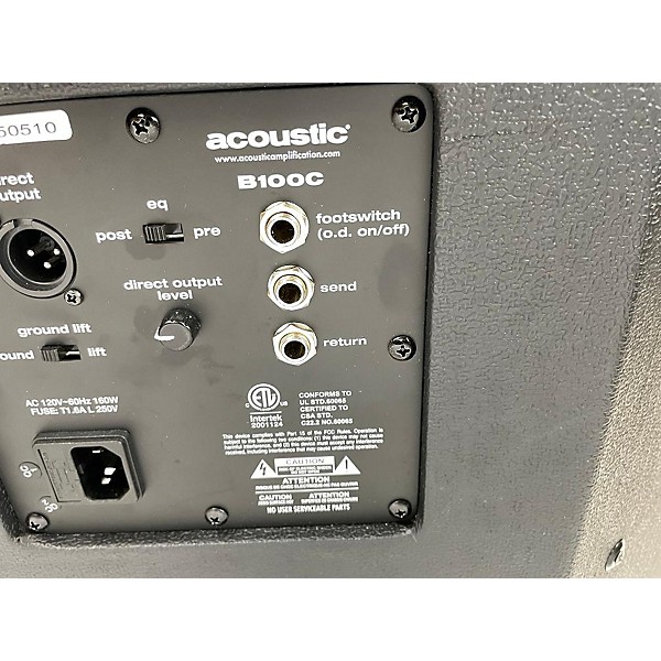 Used Acoustic B100 100W 1x15 Bass Combo Amp