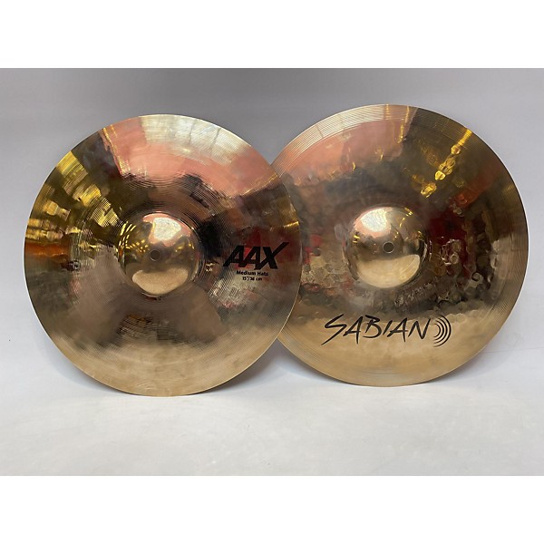 Used SABIAN AAX BRILLIANT MED PAIR Cymbal