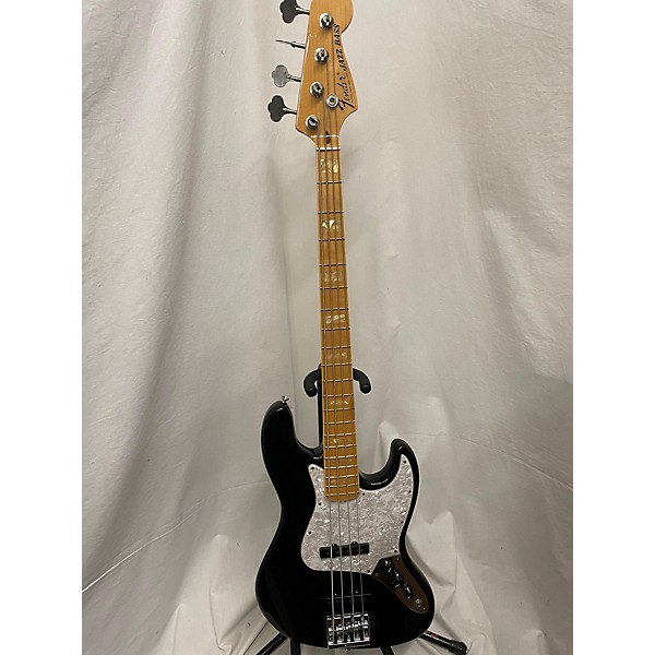 Used Fender Used Fender USA Geddy Lee Signature Jazz Bass Black Electric Bass Guitar