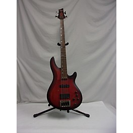 Used Schecter Guitar Research Used Schecter Guitar Research C4 4 String Custom Crimson Red Trans Electric Bass Guitar