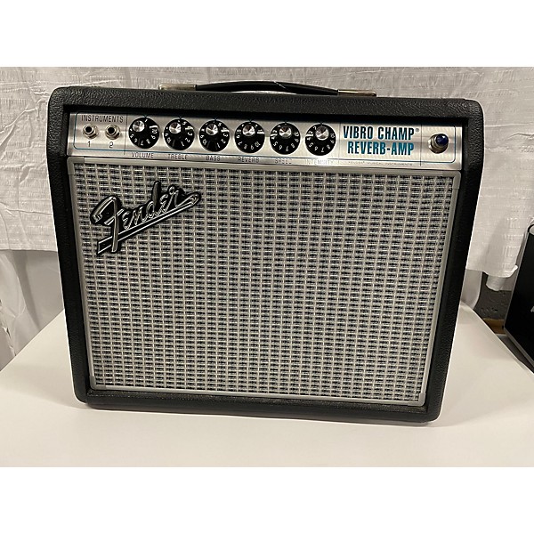 Used Fender '68 Custom Vibro Champ Reverb Tube Guitar Combo Amp