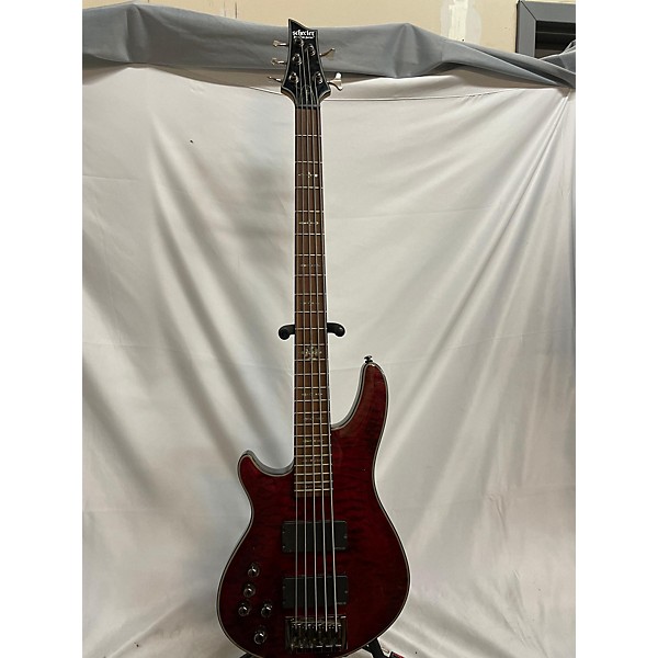 Used Schecter Guitar Research Damien Elite-5 Electric Bass Guitar