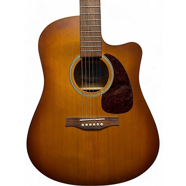 Used Seagull Used Seagull Entourage Rustic Cutaway Brown Sunburst Acoustic Electric Guitar