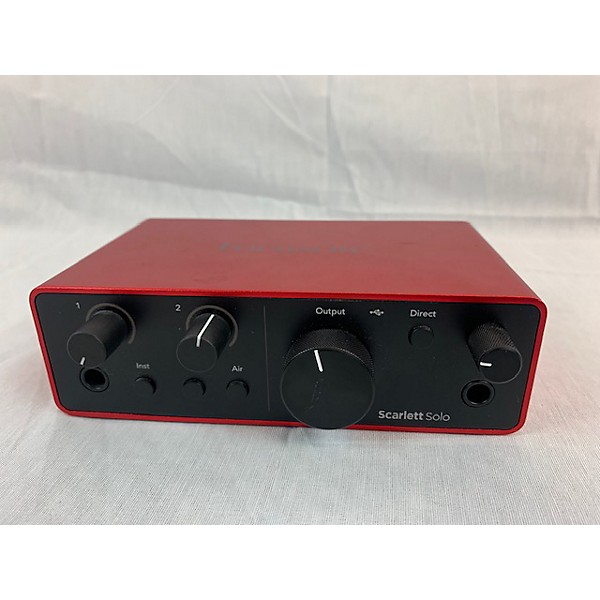 Used Focusrite Scarlett Solo Gen 4 Audio Interface