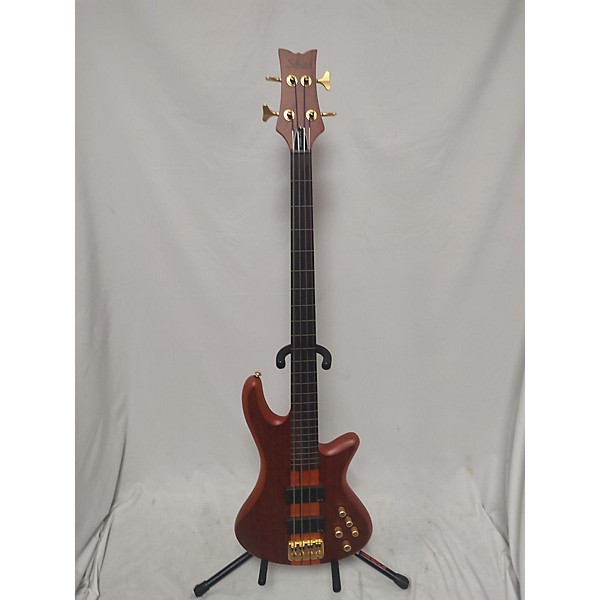 Used Schecter Guitar Research Stiletto Studio 4 String Fretless Electric Bass Guitar