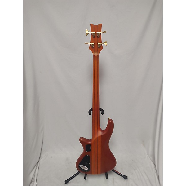 Used Schecter Guitar Research Stiletto Studio 4 String Fretless Electric Bass Guitar