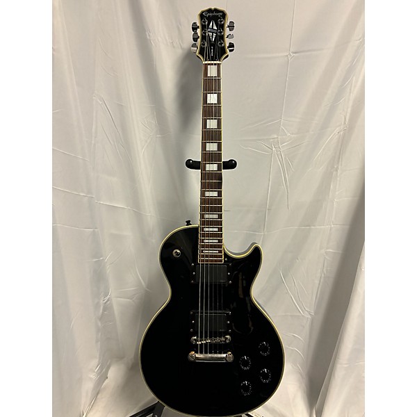 Used Epiphone Used Epiphone Les Paul Custom Black Solid Body Electric Guitar