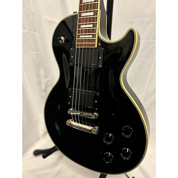 Used Epiphone Used Epiphone Les Paul Custom Black Solid Body Electric Guitar