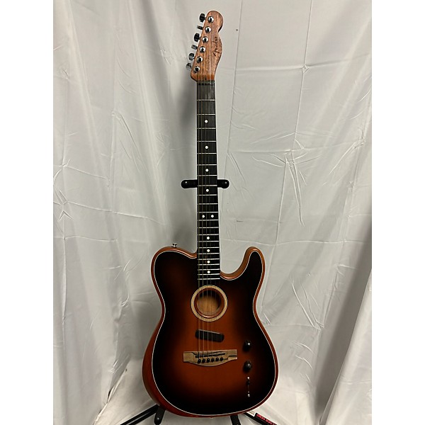 Used Fender Used Fender American Acoustasonic Telecaster Sunburst Acoustic Electric Guitar