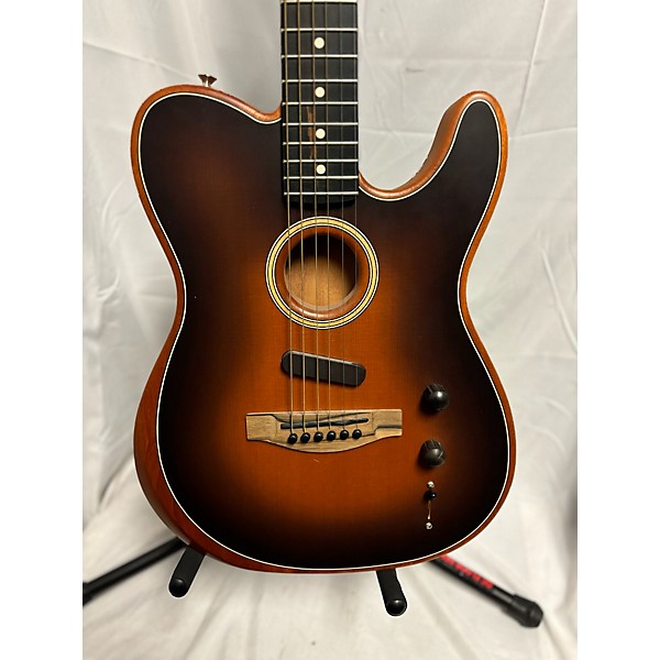 Used Fender Used Fender American Acoustasonic Telecaster Sunburst Acoustic Electric Guitar