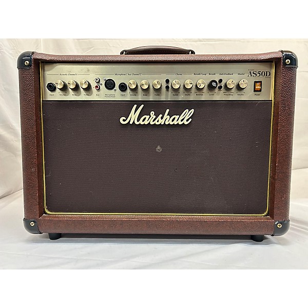 Used Marshall AS50D 50W 2X8 Acoustic Guitar Combo Amp