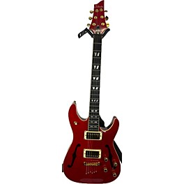 Used Schecter Guitar Research Used Schecter Guitar Research C/sH-1 Trans Red Hollow Body Electric Guitar